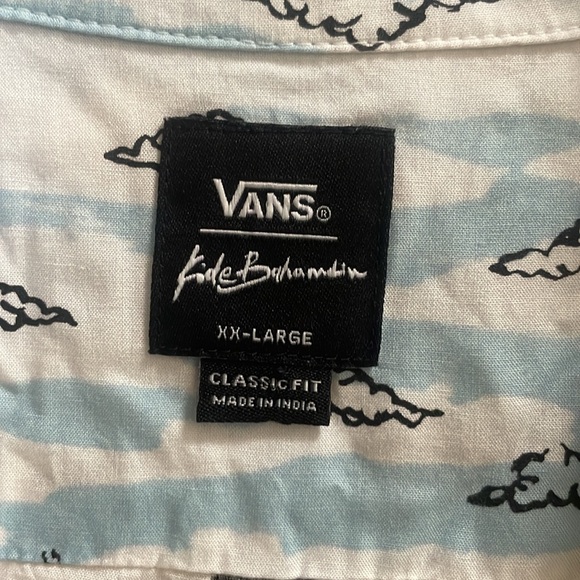 Vans Kide Baharudin Collab Short Sleeved Button Up Shirt Mens XXL made in India - Picture 6 of 7